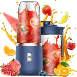 Portable Electric Juicer Cup Wireless Mini Fruit Blender USB Charging 6 Blade Fruit Mixers 400ml Cup Kitchen Juice Maker Machine